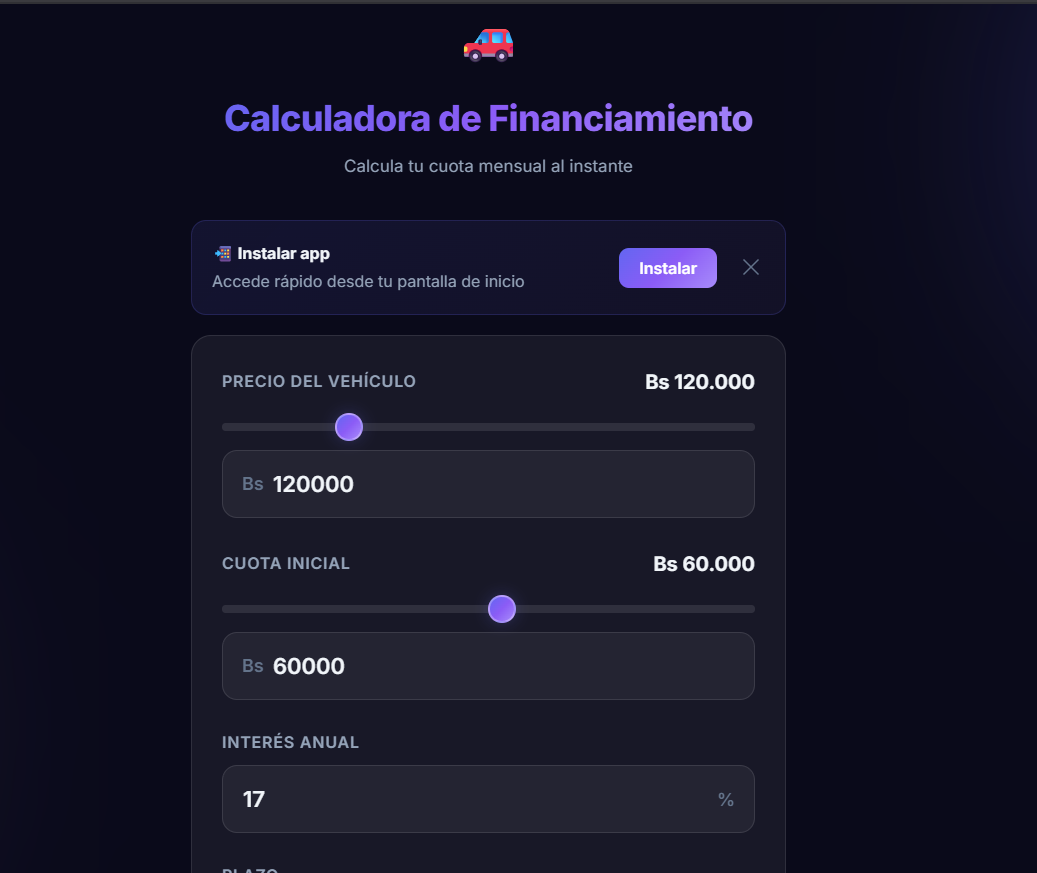 Vehicle Dealership Interest Calculator
